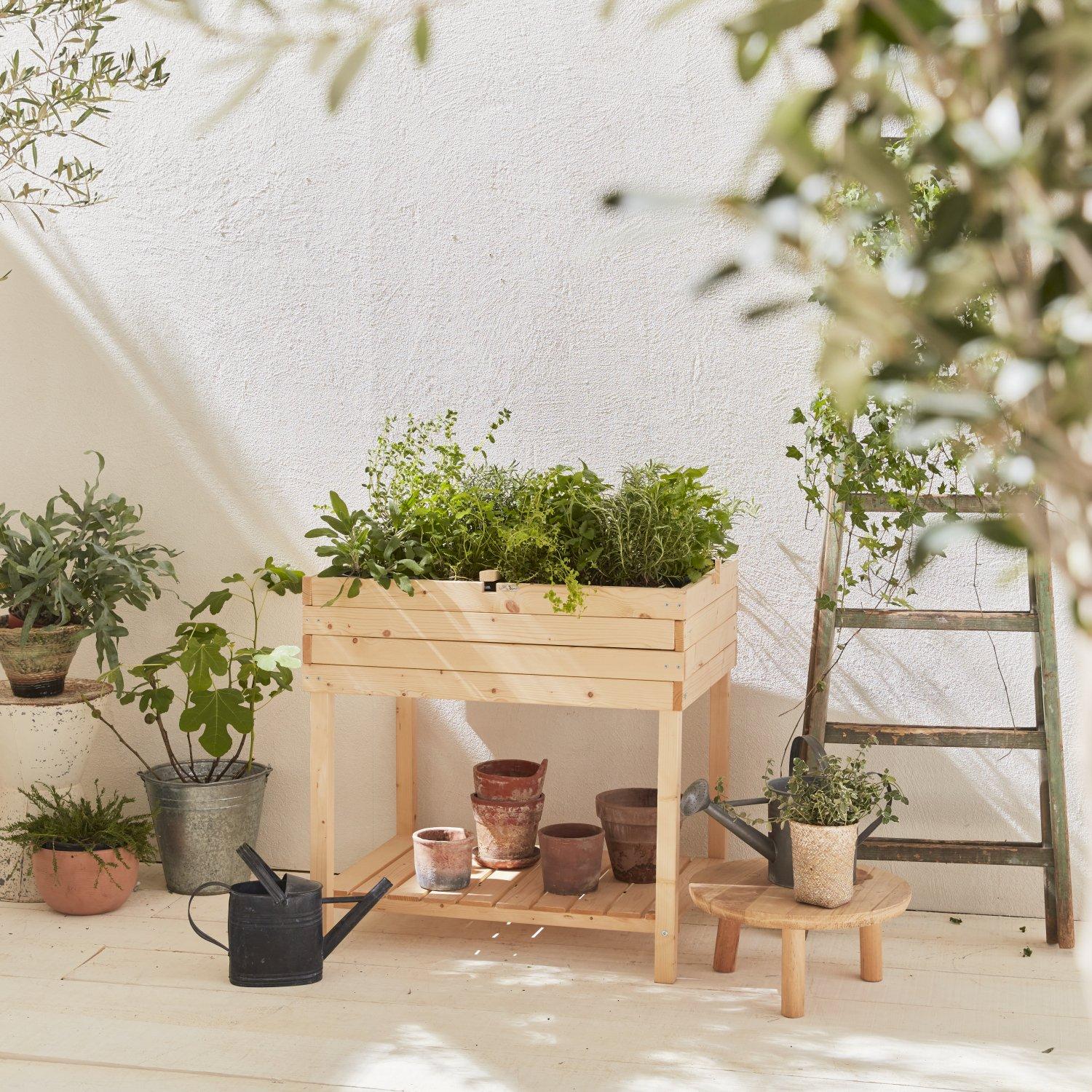 Elevated Wooden Planter